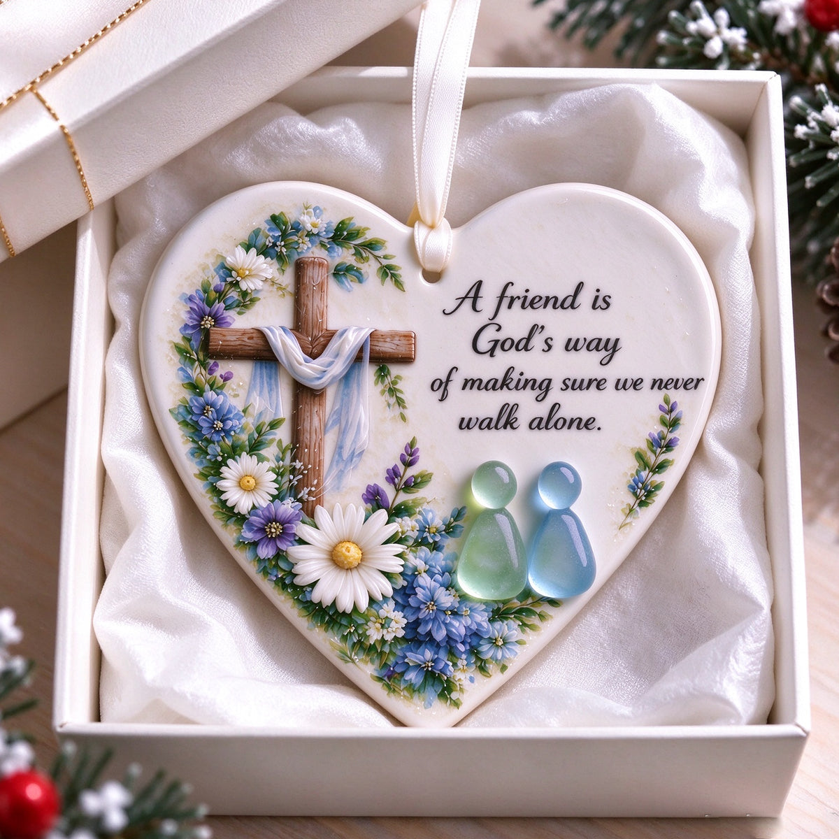 A Friend is God's Way Religious Ornament