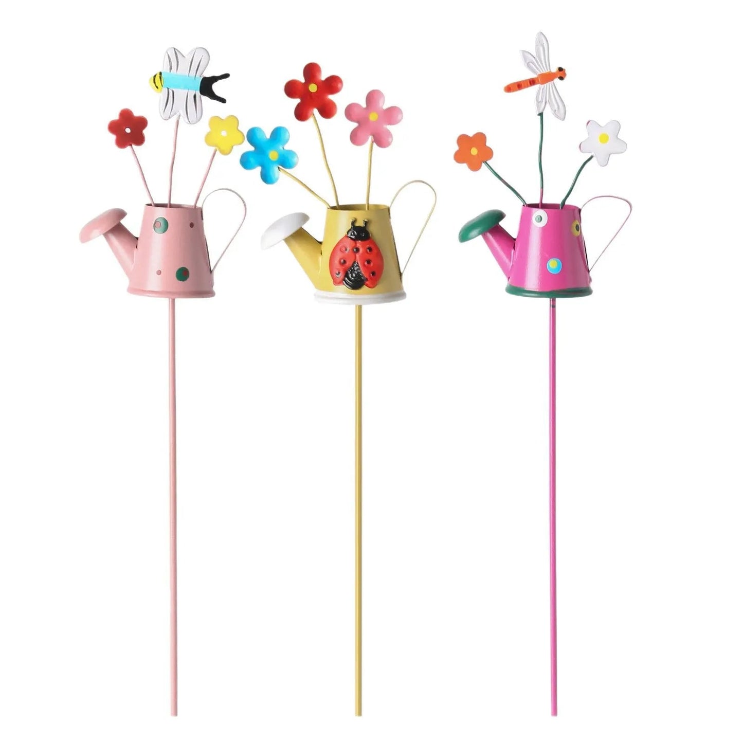 🔥Last Day 49% OFF-🌱🌱Set of 3 Metal Flower Pot Garden Stakes