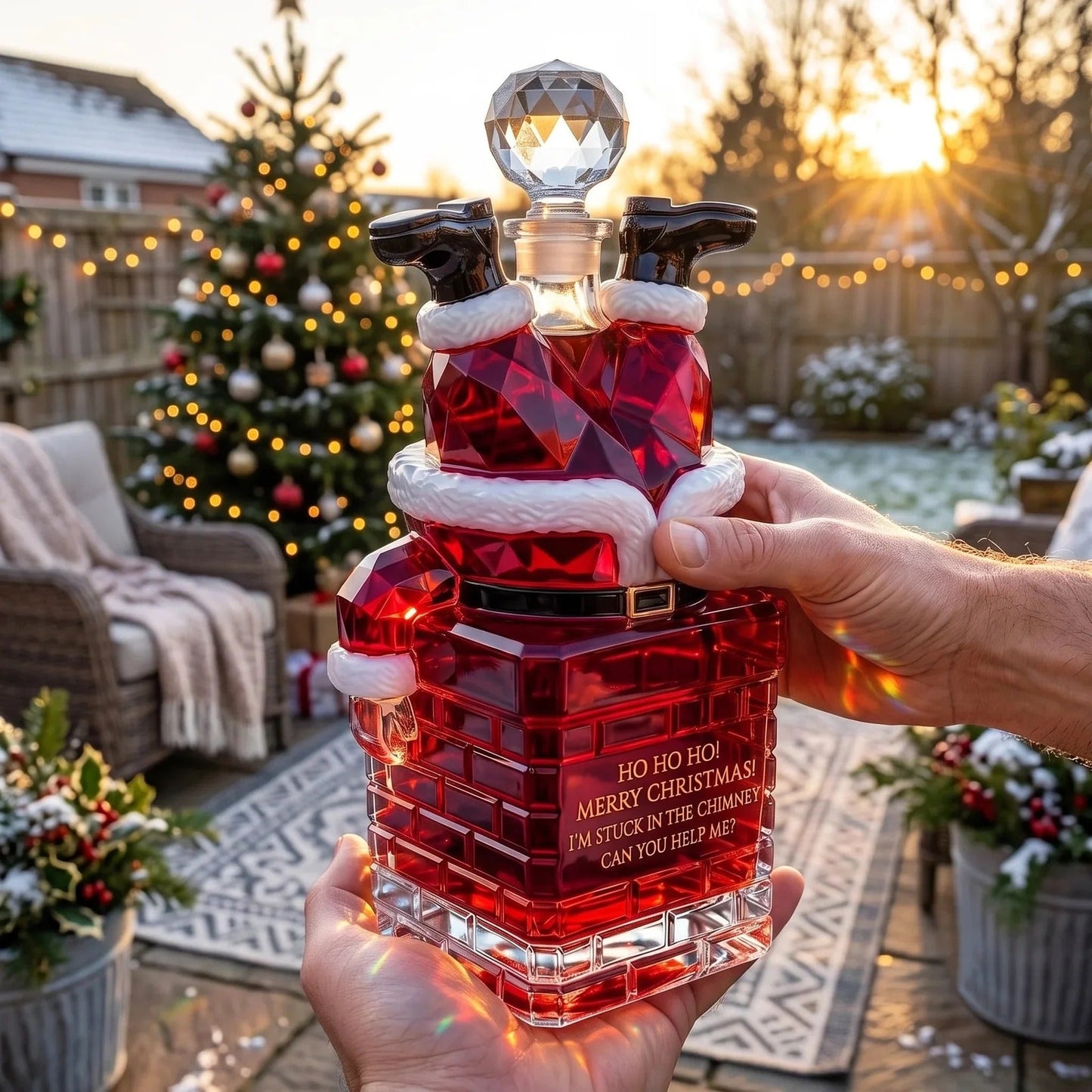 ๐
๐
2026 Christmas Gift 50% Off--๐ฅ Pre-order: 49% Off โ Santa Stuck in the Chimney Whiskey Bottle