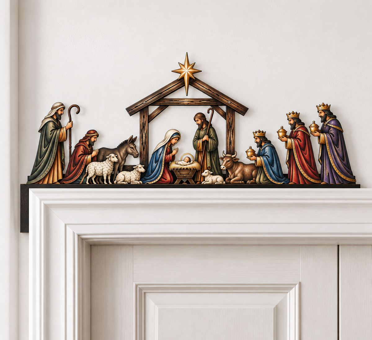❤️🔥❤️🔥Nativity Scene Door Topper