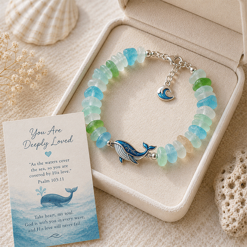 🔥🔥50% Off Last Day - 🩵 Sea Glass Blessing Bracelet
