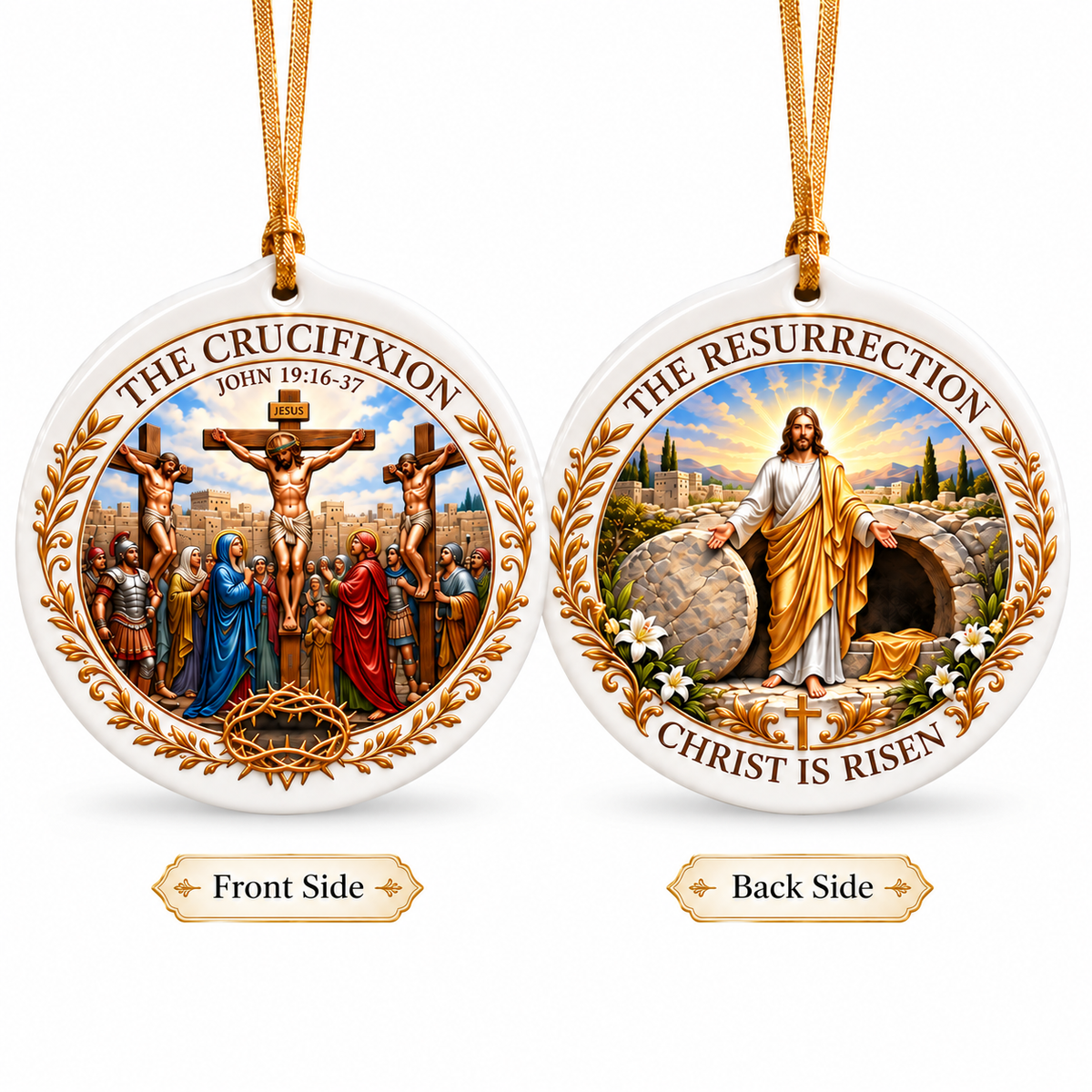 ✝️ ✝️Christian Faith Ceramic Ornament — A Story of Love & Hope