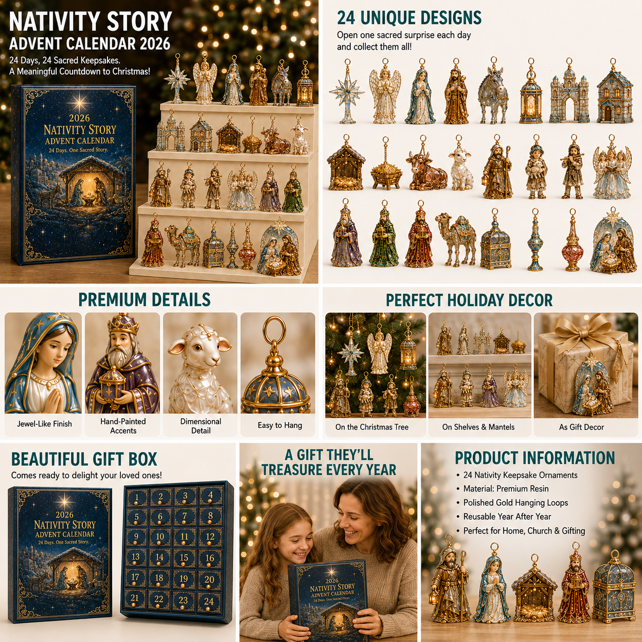 π
π
2026 Christmas Gift 50% Off--β¨π 2026 Nativity Story Advent Calendar β 24 Days of Sacred Christmas Surprises