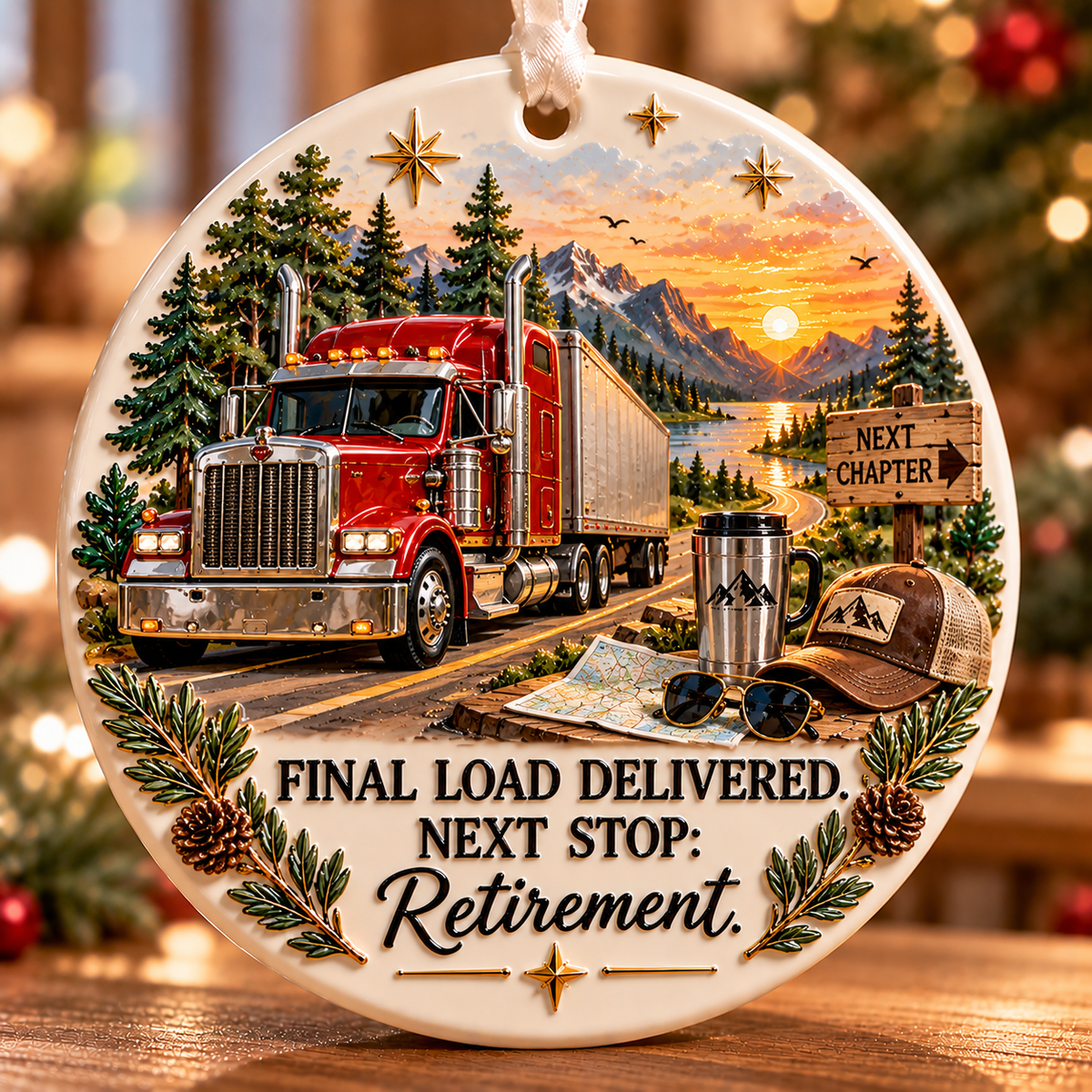 π Retirement Career Ornament