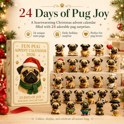 2026 Fun Pug Advent Calendar🎄🐶