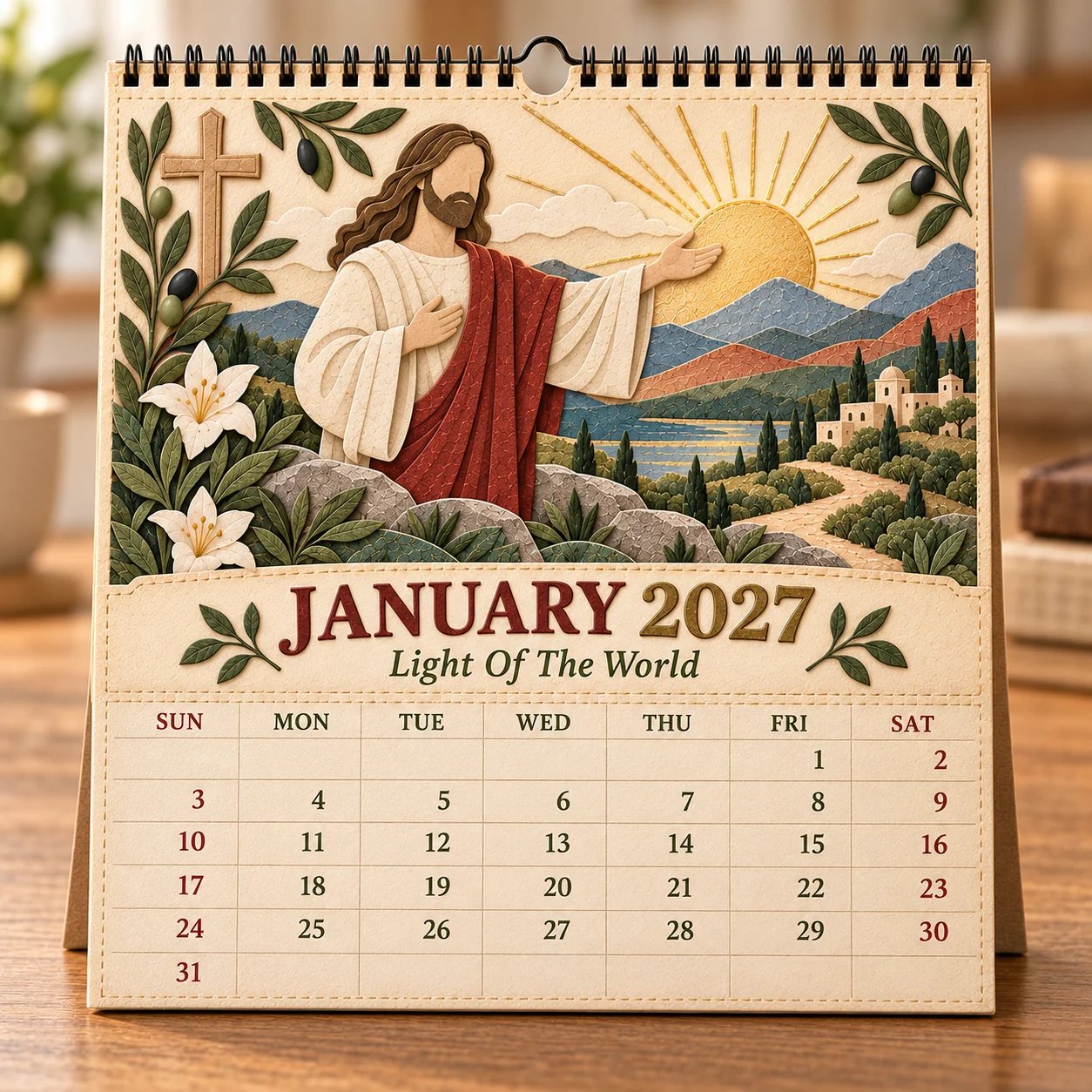 ✝️✝️  2027 Walking With Jesus Wall Calendar