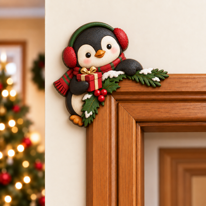 🎅 2026 Christmas Gift 50% Off--Christmas Peekaboo Door Frame Corner Decor