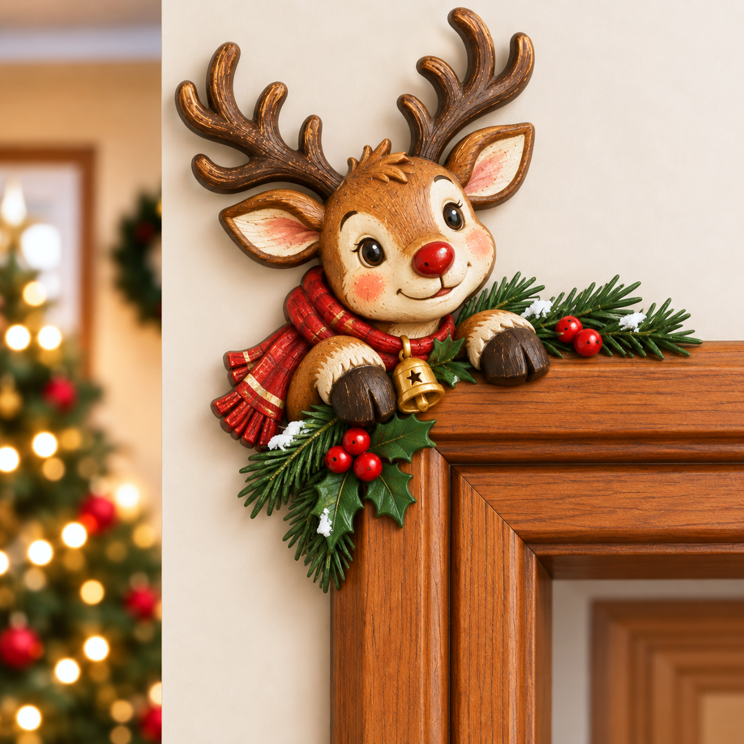 🎅 2026 Christmas Gift 50% Off--Christmas Peekaboo Door Frame Corner Decor