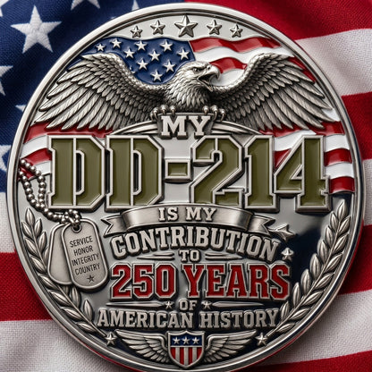 🔥LAST DAY 60% OFF🔥 - DD-214 Veteran Pride Coin