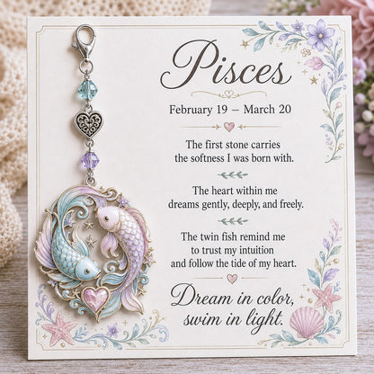 🎅🎅 2026 Christmas Gift 50% Off--✨  Commemorative keychains and cards featuring the birthstones of the 12 zodiac signs