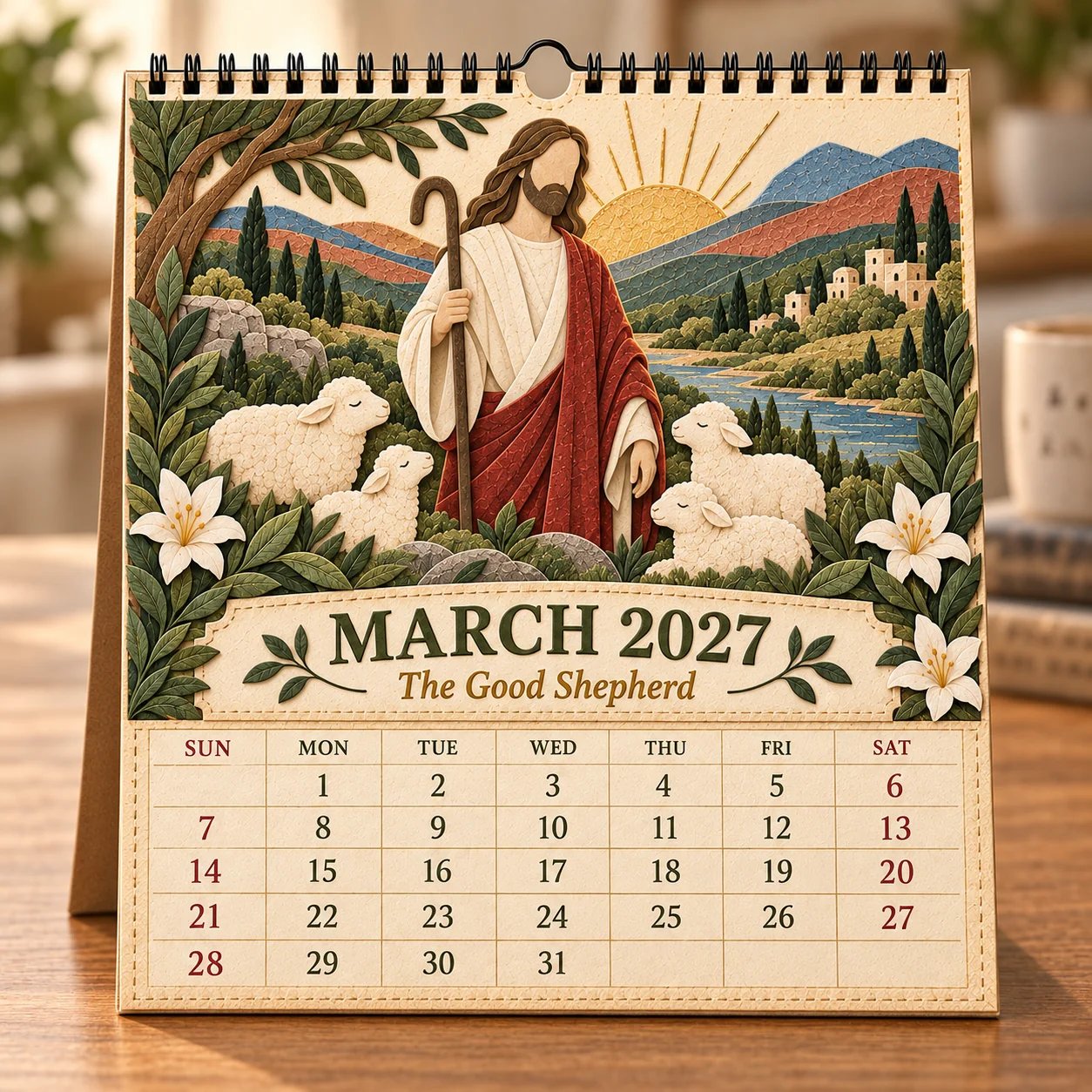 ✝️✝️  2027 Walking With Jesus Wall Calendar