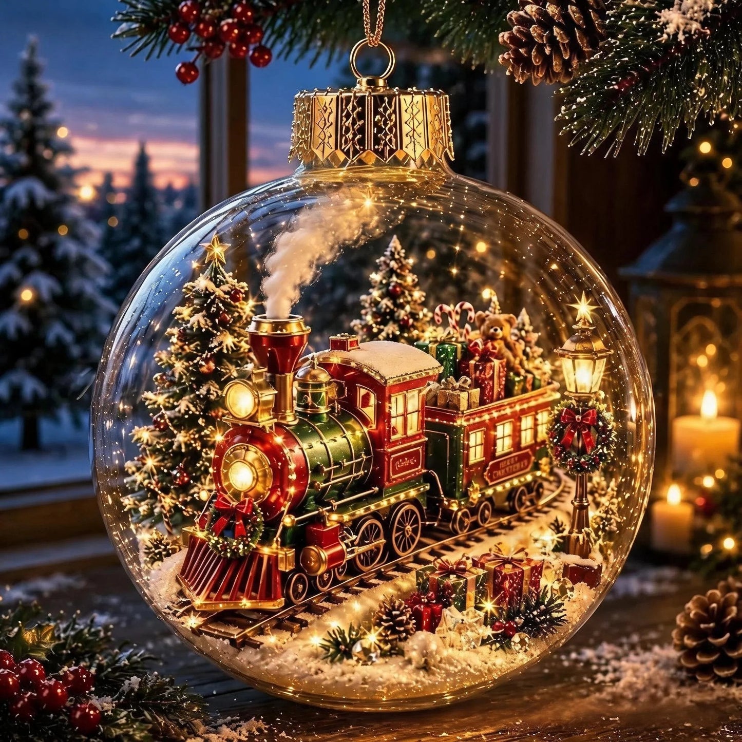 🎅🎅 2026 Christmas Gift 50% Off--Glowing Christmas Diorama Ornament