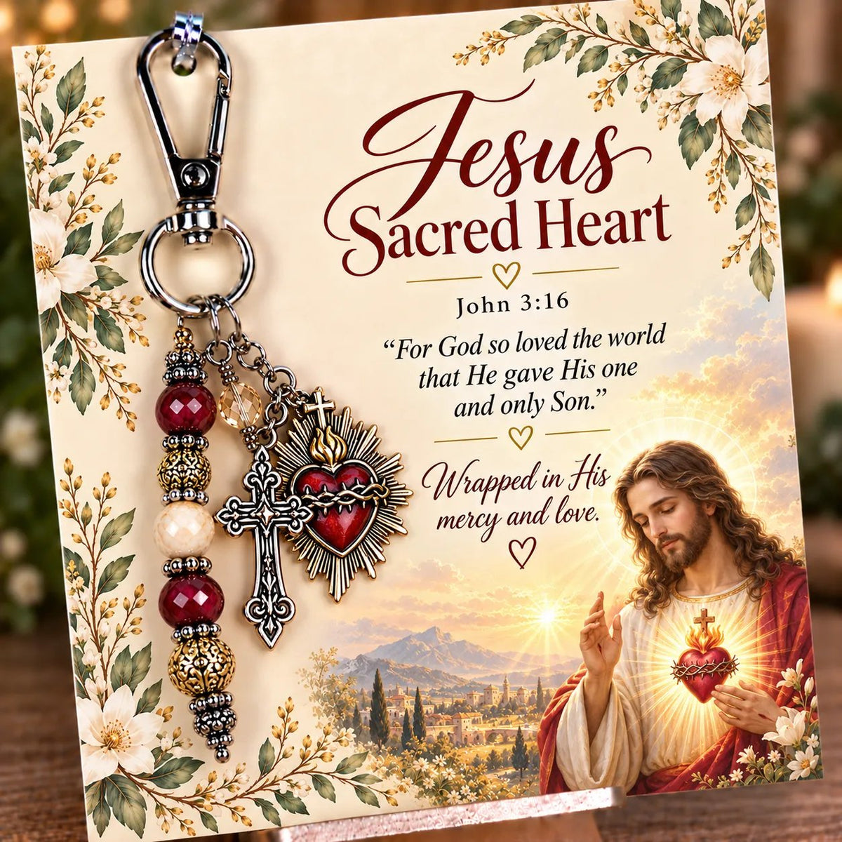 ✝️ Carry Your Faith With You - Christian Scripture & Prayer Keepsake Keychain