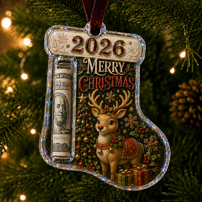 🎅 🎅2026 Christmas Gift 50% Off--Cash Clip Christmas Tree Ornament – Novelty Holiday Money Gift Clip | 9 Festive Styles