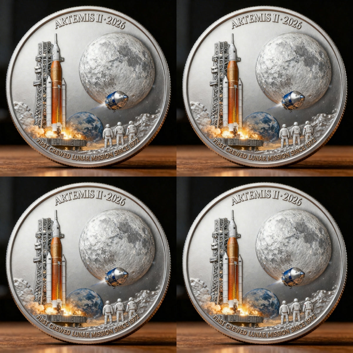 🚀Flash Sale 60% OFF 🌕 Artemis II Lunar Mission 3D Commemorative Coin