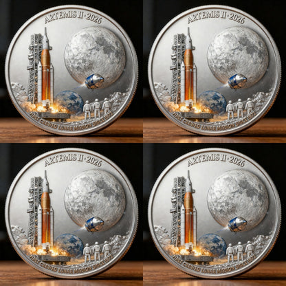 🚀Flash Sale 60% OFF 🌕 Artemis II Lunar Mission 3D Commemorative Coin