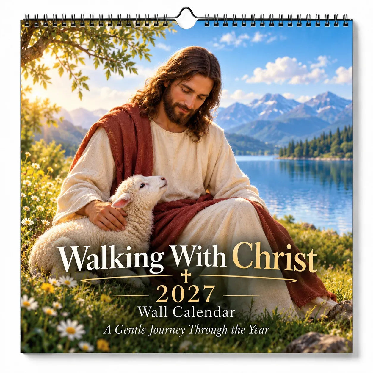 ✝️✝️ 2027 Seasons of Faith Wall Calendar | 12 Months of Christian-Inspired Artwork, Peaceful Countryside Scenes & Shepherd Imagery for Home, Prayer Spaces & Meaningful Gifts 🌿
