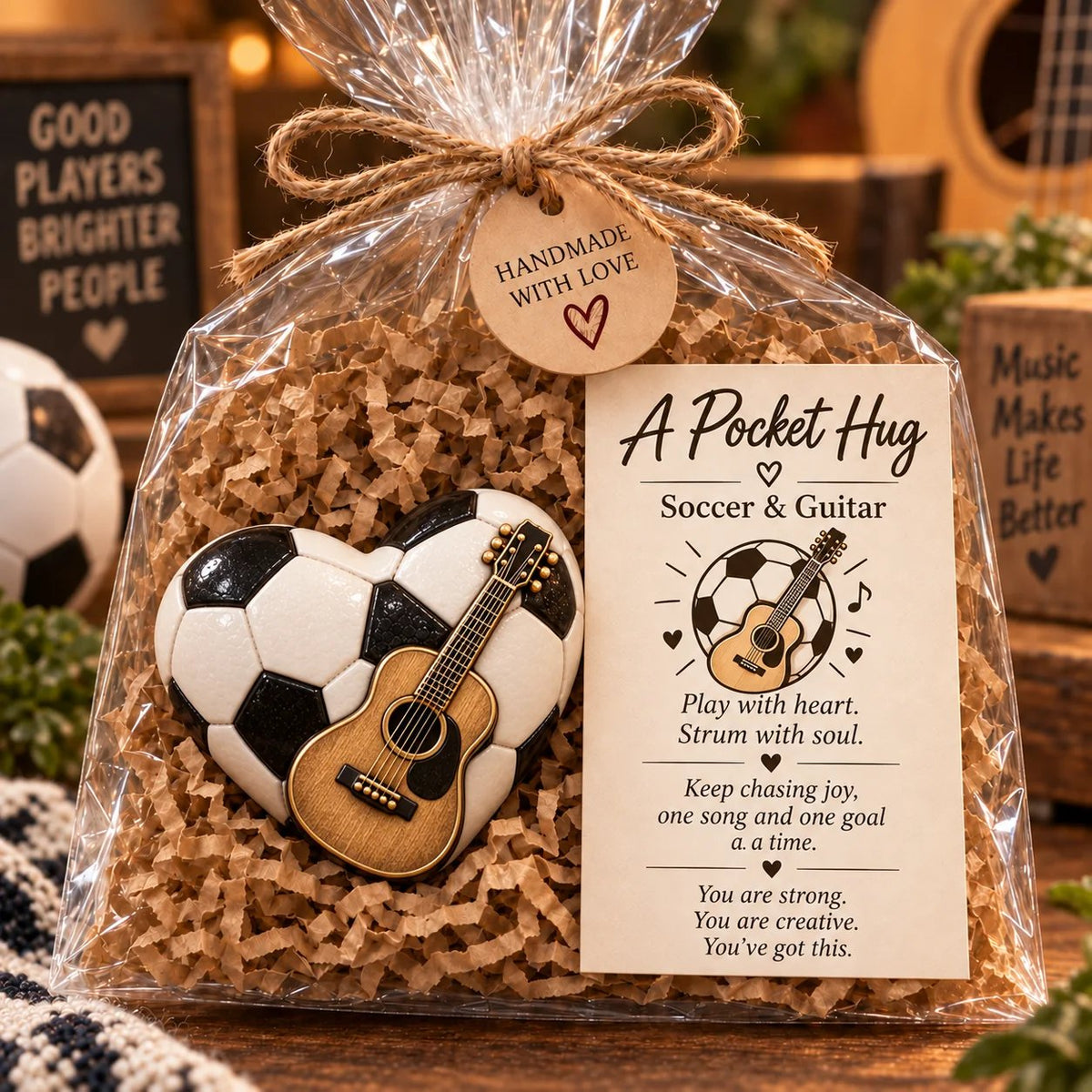 🏆🏆  Sports Pocket Hug – Inspirational Keepsake Gift for Athletes & Sports Lovers ❤️