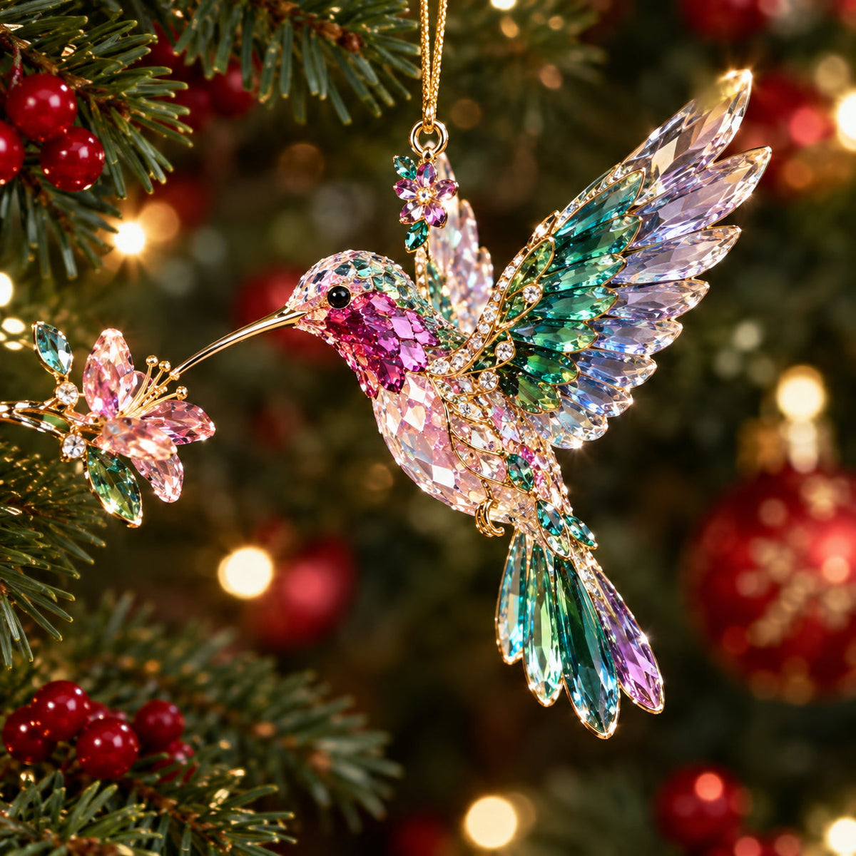 🎅🎅 2026 Christmas Gift 50% Off--⏳ Last Day 49% OFF – 💎 Luxury Crystal Christmas Ornaments | Sparkling Gemstone Peacock, Butterfly & Bird Tree Decorations for Elegant Holiday Décor 🎄✨