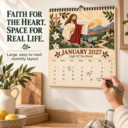 ✝️ 2027 Walking With Jesus Wall Calendar