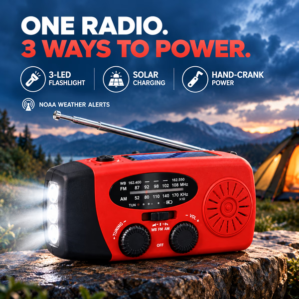 📻 50% OFF NOW!🔋Multifunctional Portable Solar Emergency Radio⚡