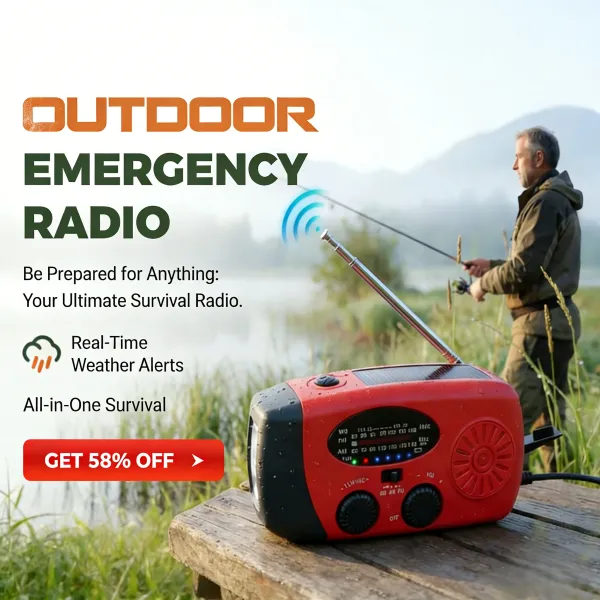 📻 50% OFF NOW!🔋Multifunctional Portable Solar Emergency Radio⚡