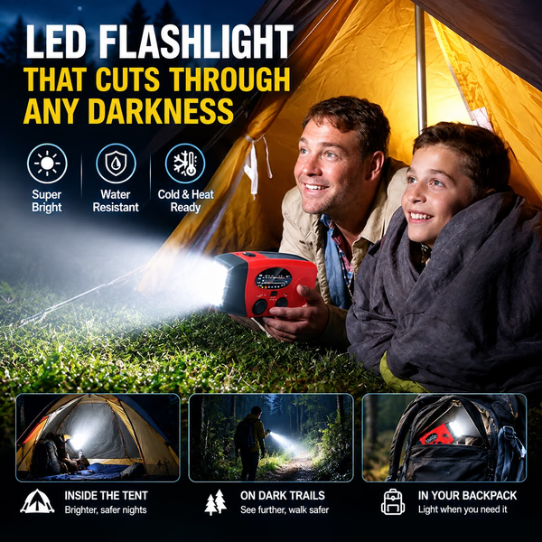 📻 50% OFF NOW!🔋Multifunctional Portable Solar Emergency Radio⚡