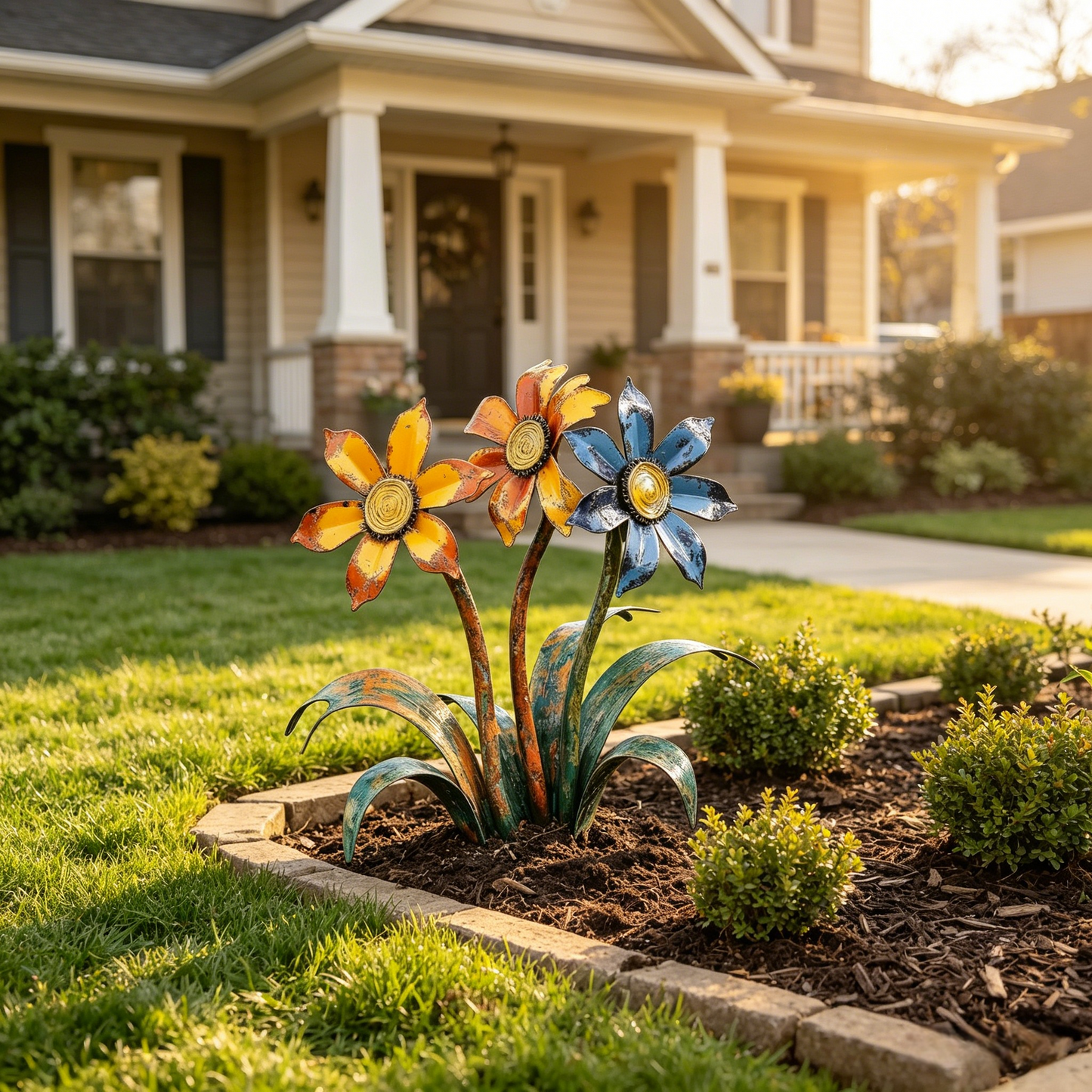 🌼🌼2026 Mother's Day Gifts 50% Off--💖🎁Handcrafted Rustic Metal Flower Garden Stakes