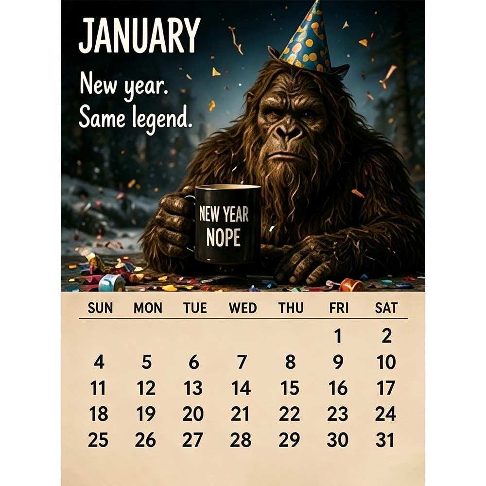 🦶🦶2027  Daily Life Calendar