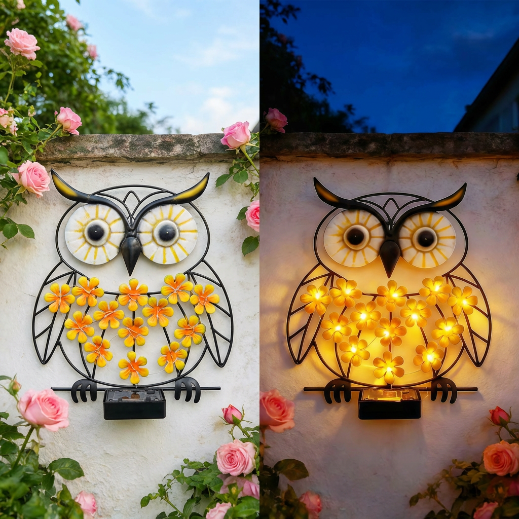 Charming Solar Owl Light for Garden & Patio
