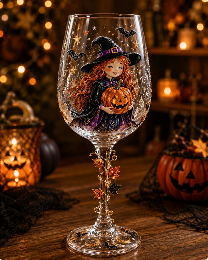🔥🔥🎁Halloween  Wine Glass Collection Gift Box Set✨