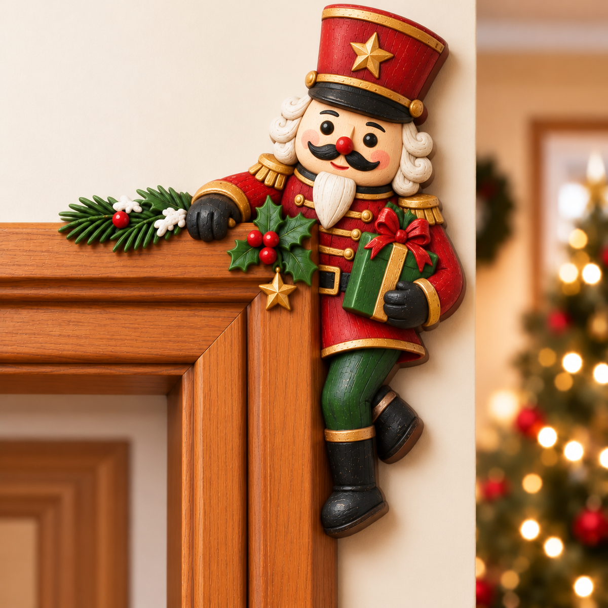 🎅 2026 Christmas Gift 50% Off--Christmas Peekaboo Door Frame Corner Decor