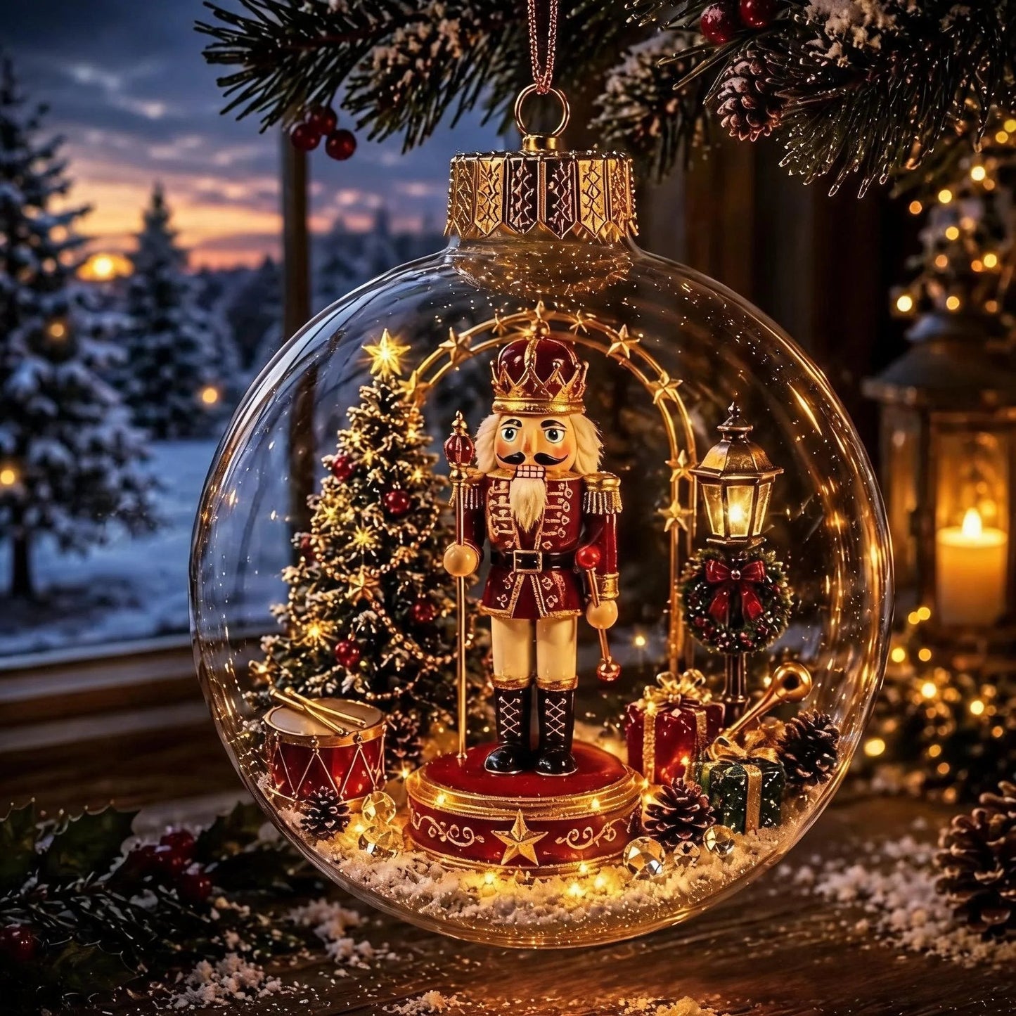 🎅🎅 2026 Christmas Gift 50% Off--Glowing Christmas Diorama Ornament