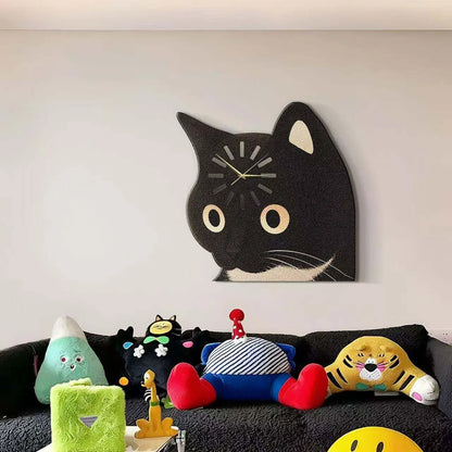 🎅 2026 Christmas Gift 50% Off--🐱 Loading Cat & Dog Wall Clock – Cute Animal Collection