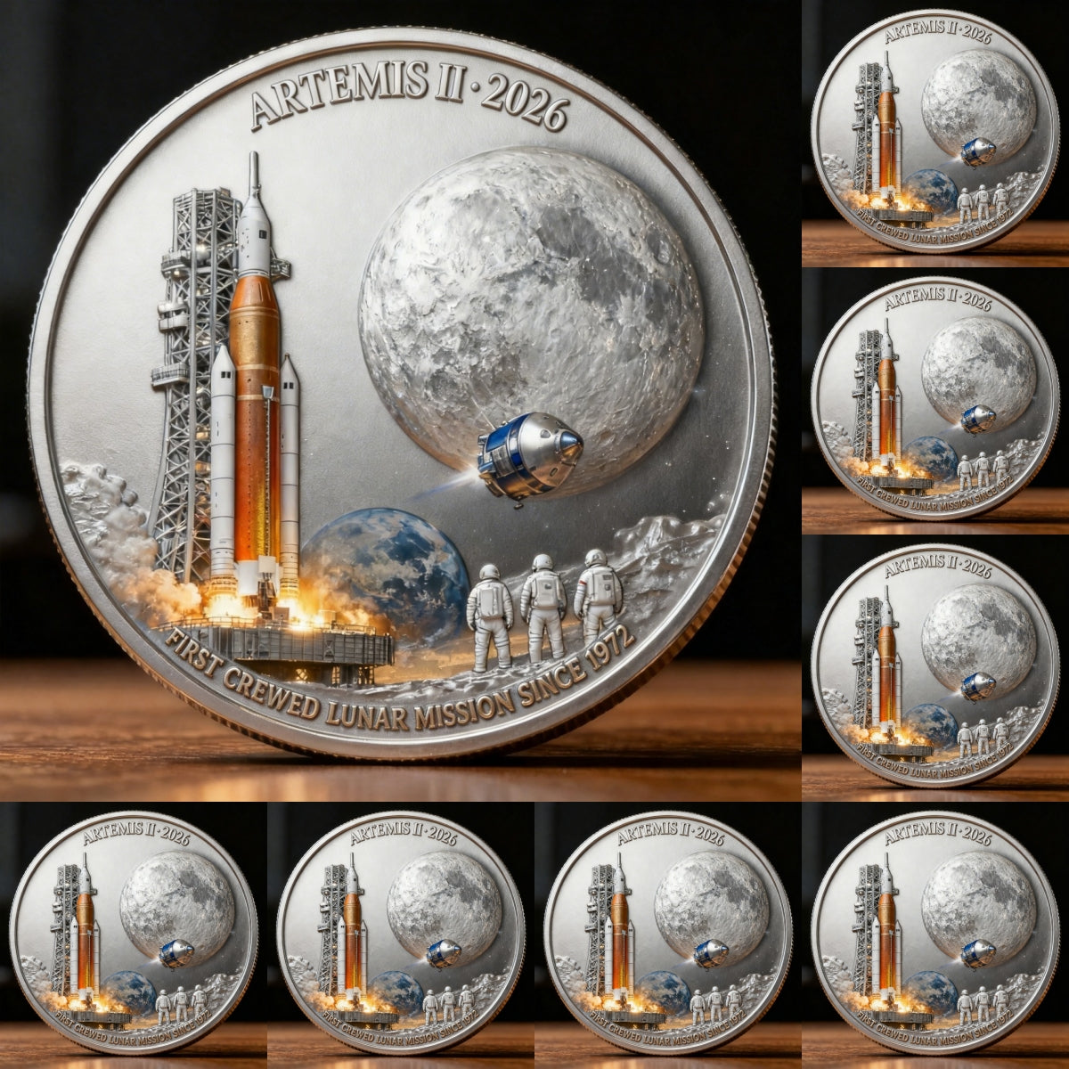 🚀Flash Sale 60% OFF 🌕 Artemis II Lunar Mission 3D Commemorative Coin