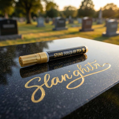🖋️Golden Tombstone Marker Pen for Restoring Faded Grave Inscriptions