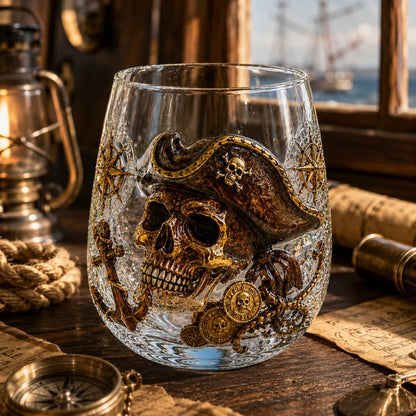 🌊Release The Kraken Pirate Glass Collection — 3-Piece Legendary Ocean Treasure Set - KRAKEN RISE GLass