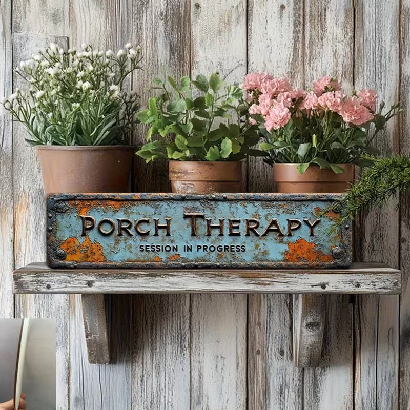 🏡🏡Summer Sale 50% OFF🔥Country-style "Porch Healing" Metal Sign