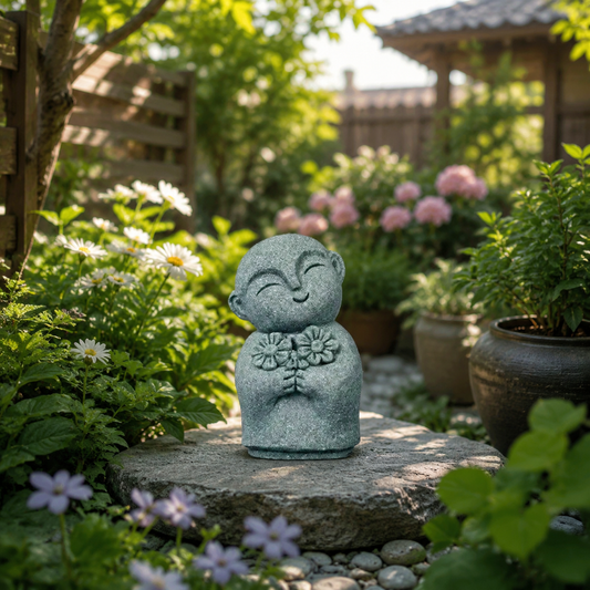 🧘🧘Summer Sale 50% OFF🔥Handcrafted Mini Stone Zen Jizo Statue