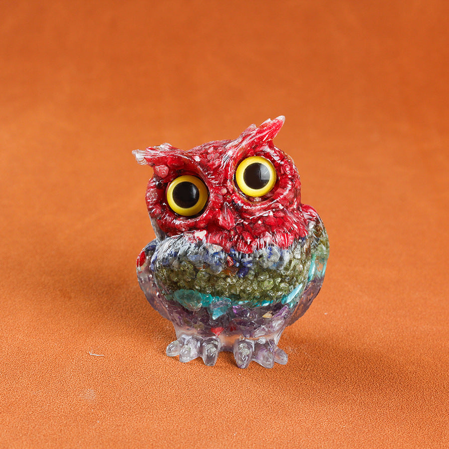 🔥Handmade Natural Crystal Gemstone Owl