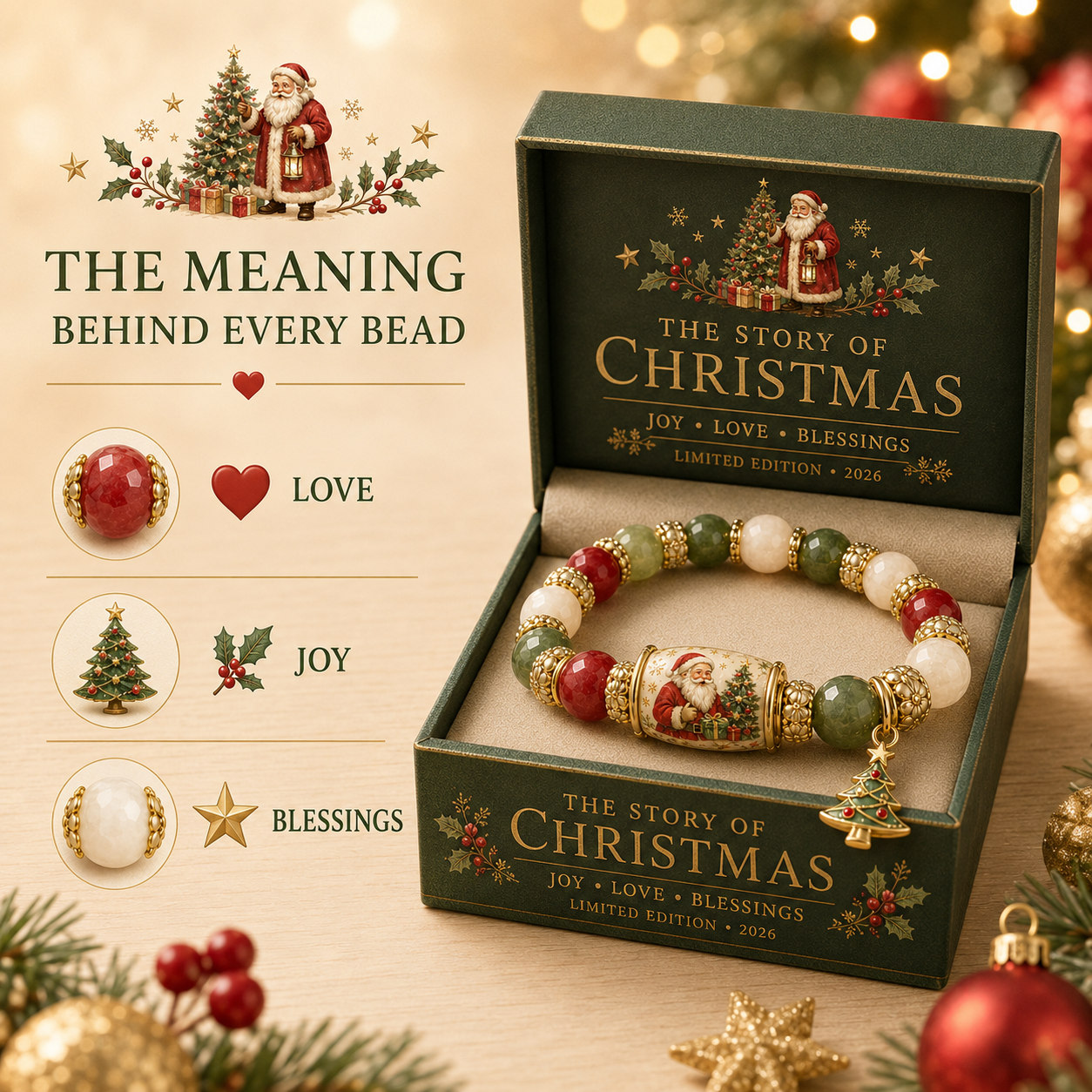 🎅🎅 Christmas Magic Bracelet 🎄 | 2026 Limited Edition — 50% OFF Holiday Sale