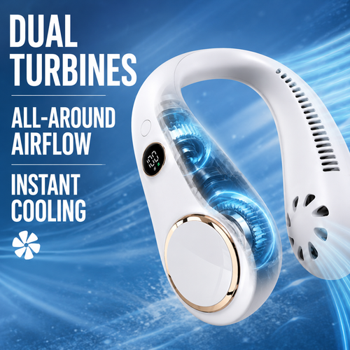 New Portable Neck Fan front view