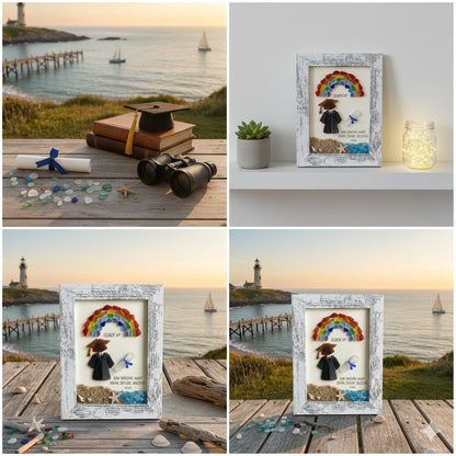 🌊Sea Glass Graduation Art Class of 2026 Keepsake Gift🎓🎁