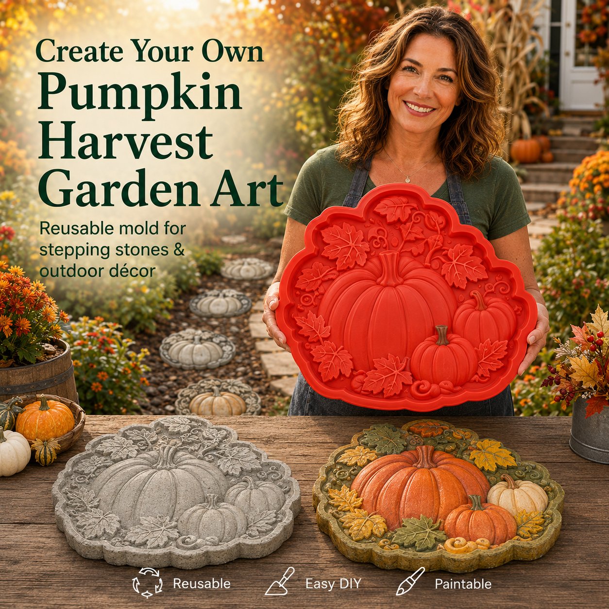 💥 LAST DAY 60% OFF - 🌻 Reusable Garden Art Mold – Make Your Garden Truly One of a Kind (📦Buy 2 Free Shipping)