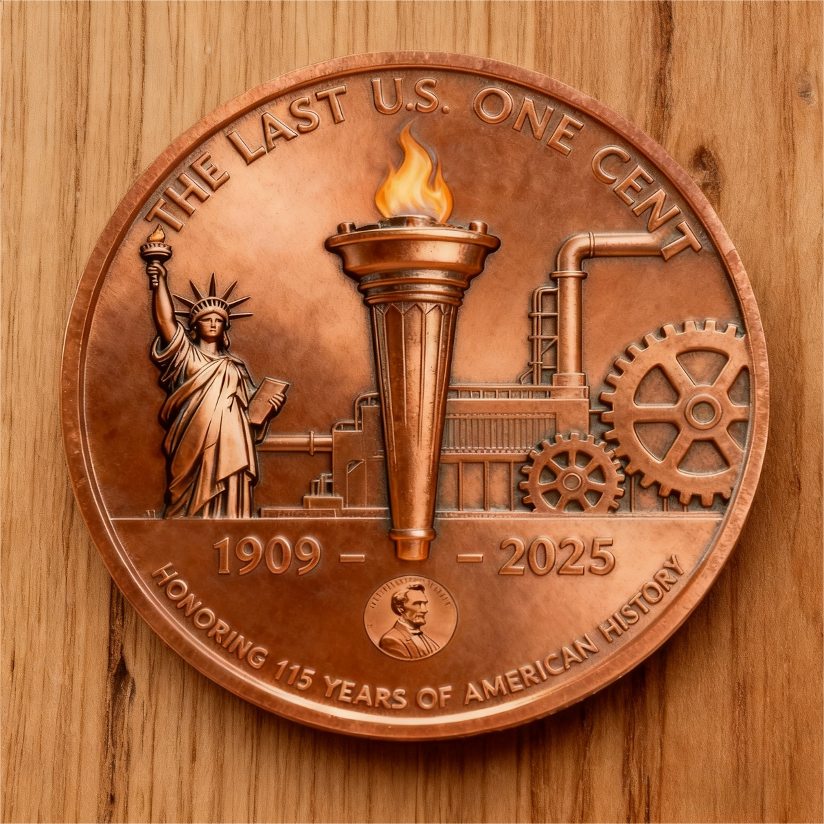 🏆Flash Sale 60% OFF - Lincoln Final Penny – 11/12 Philadelphia Mint Limited Edition Collectible Coin