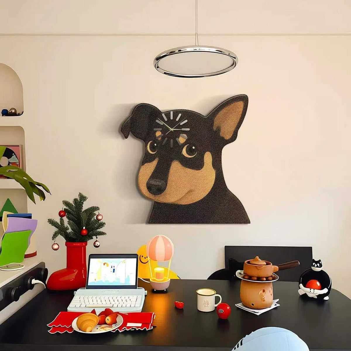 🎅 2026 Christmas Gift 50% Off--🐱 Loading Cat & Dog Wall Clock – Cute Animal Collection