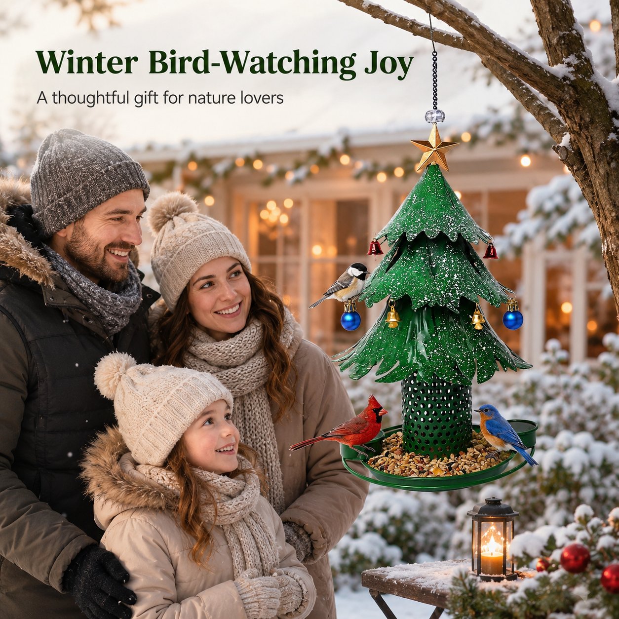🔥HOT SALE 49% OFF🎄Christmas Tree Bird Feedera🐦Festive Backyard Holiday Decor✨