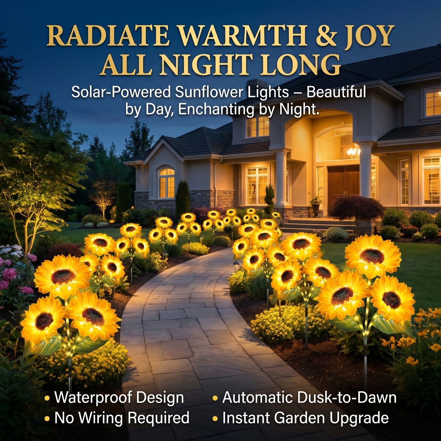 🌻Early Summer Garden Upgrade 59% OFF- 🌞Solar LED Sunflower Garden Lights