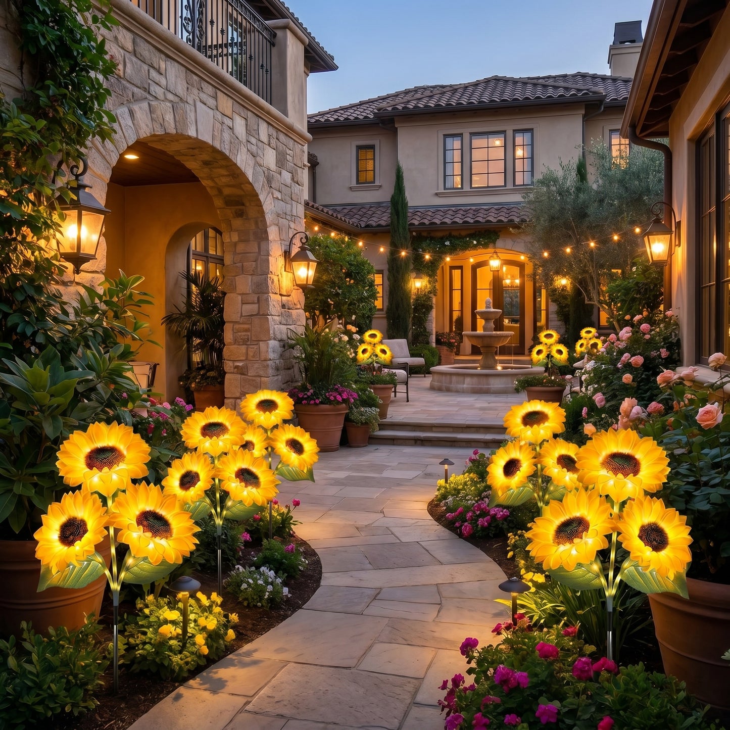 🌻Early Summer Garden Upgrade 59% OFF- 🌞Solar LED Sunflower Garden Lights