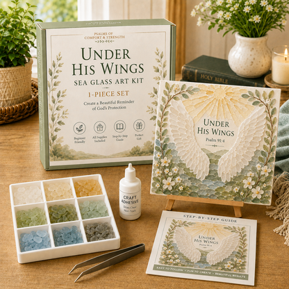 ✝️✝️ Psalms of Comfort & Strength Sea Glass Art Kit